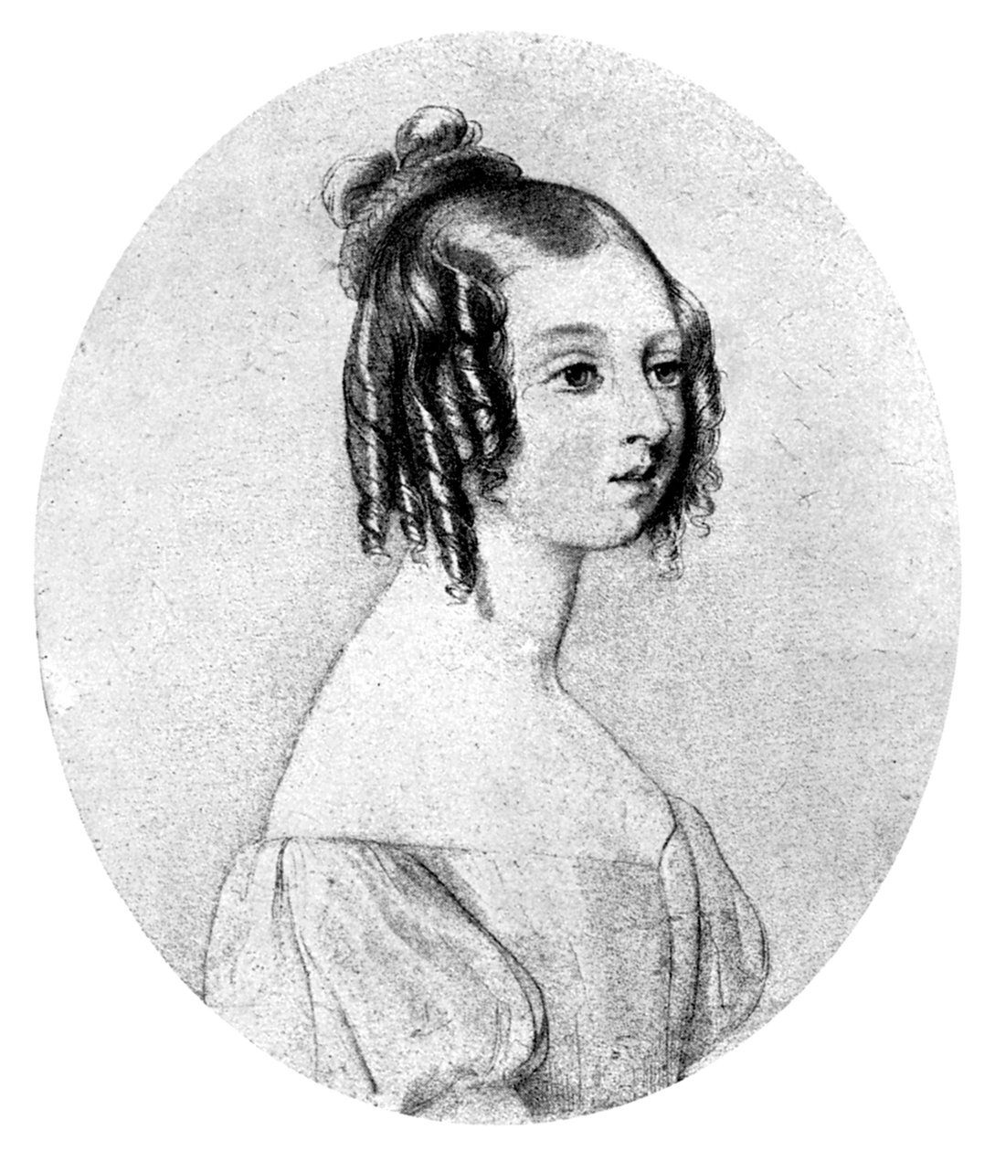 Księżniczka Wiktoria w wieku piętnastu lat, ok. 1834 r. autorstwa John Rogers Herbert