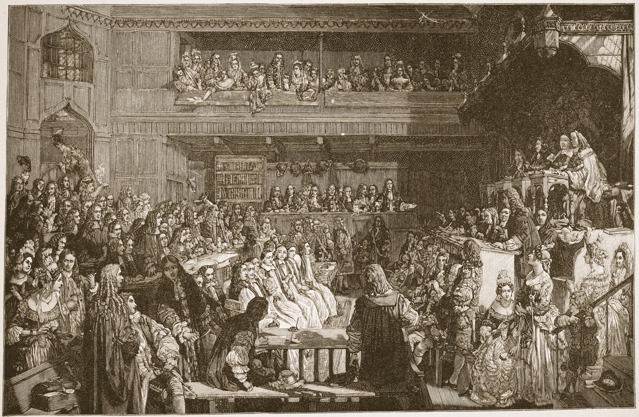 The Acquittal of the Seven Bishops, 1688, ilustracja z 