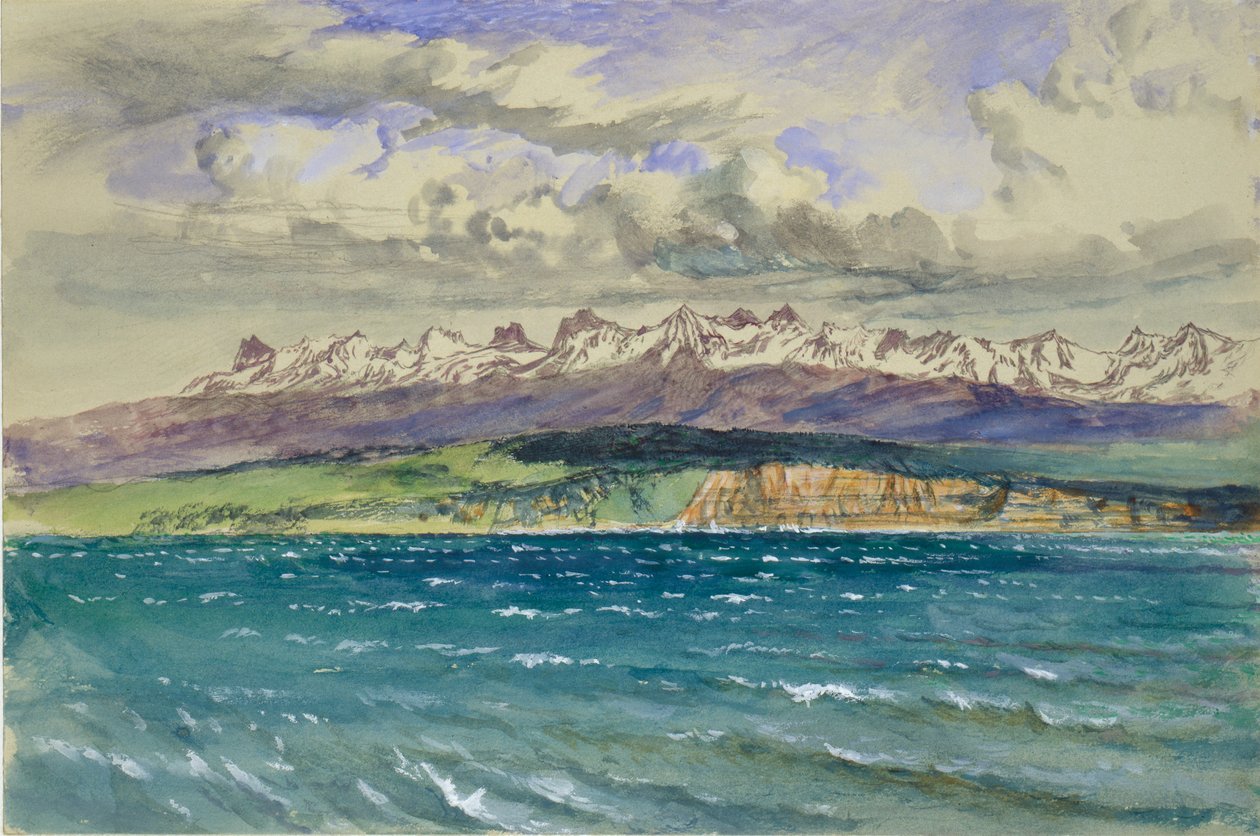 Popołudnie wiosenne, z południowym wiatrem, w Neuchâtel, 30 kwietnia 1869 autorstwa John Ruskin