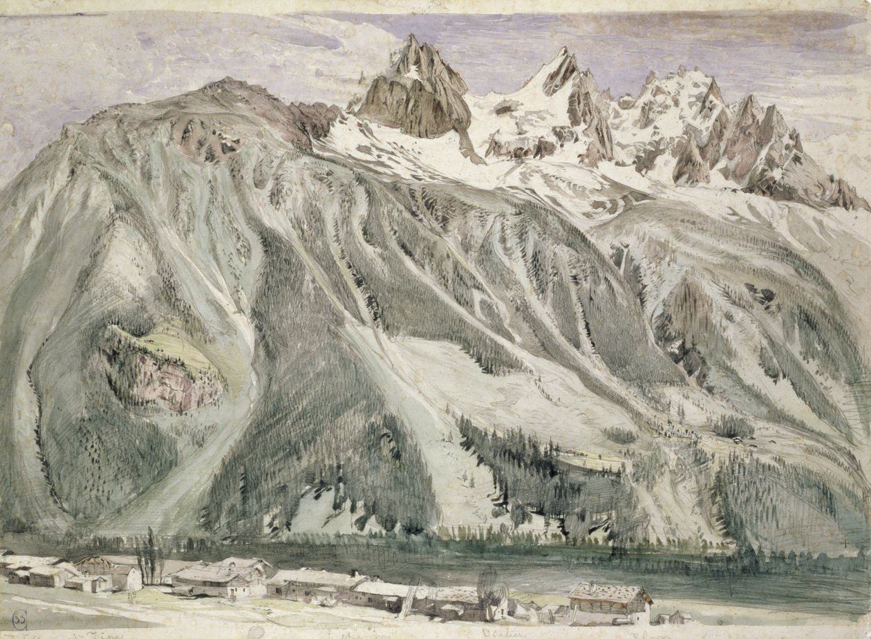 Igły Chamonix, 1849 autorstwa John Ruskin