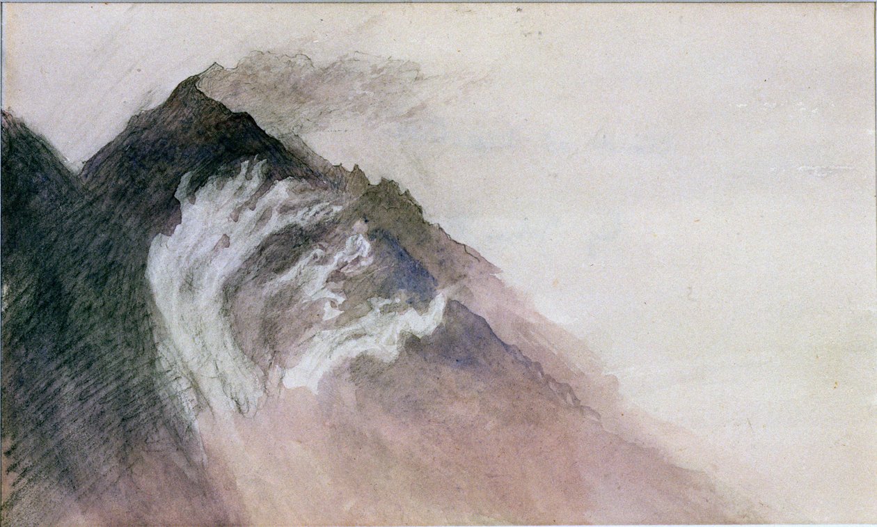 Chamonix, Mont Blanc (wc na papierze) autorstwa John Ruskin
