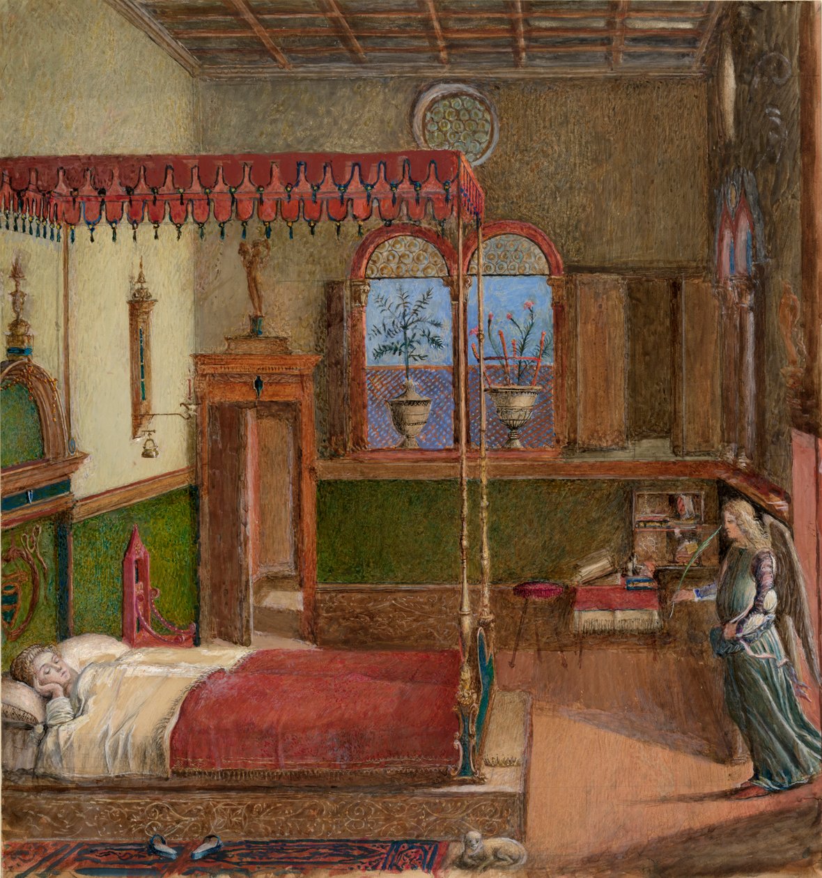 Rysunek Sen Carpaccio o Świętej Urszuli, 1876 autorstwa John Ruskin