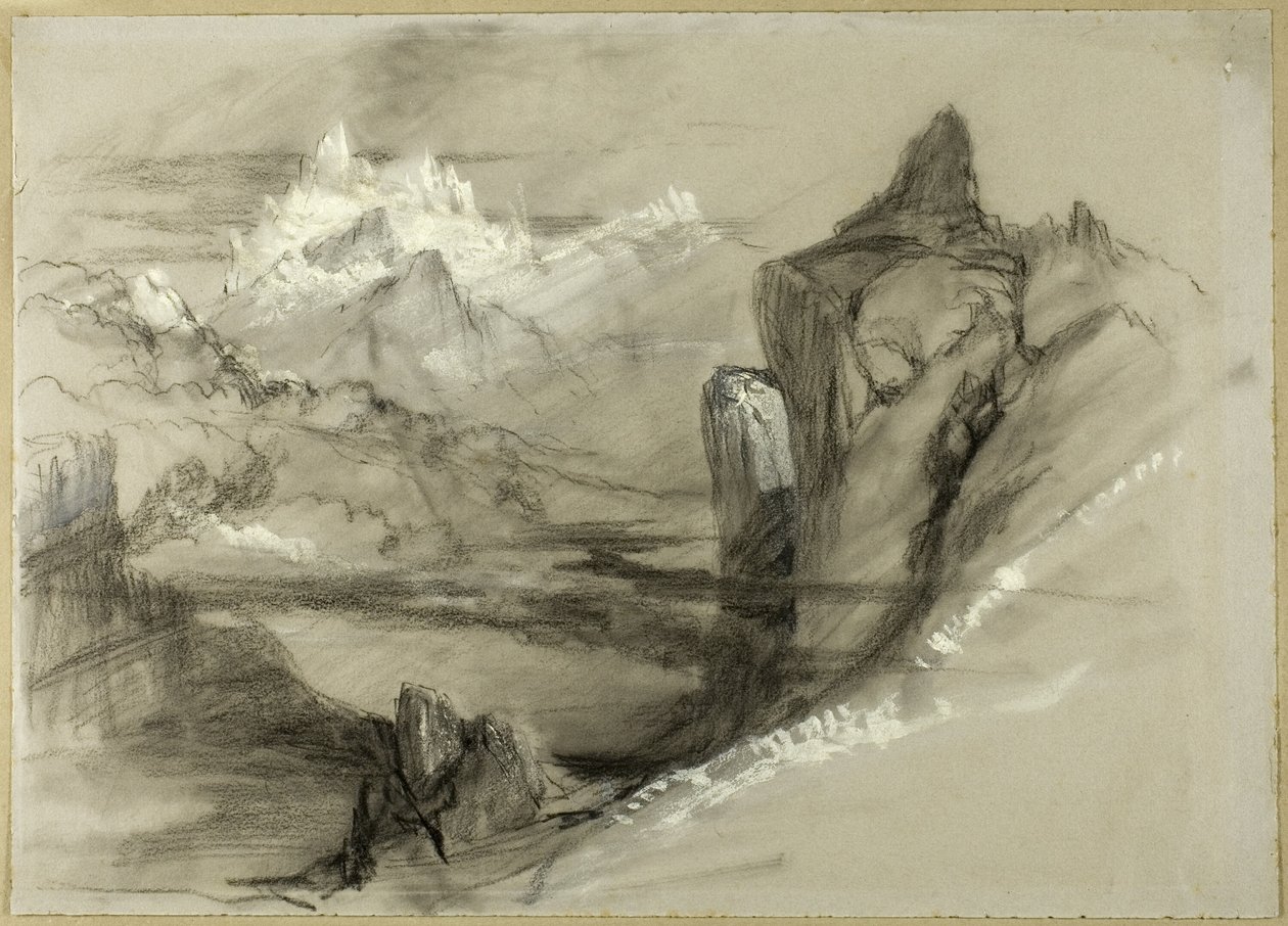 Krajobraz górski autorstwa John Ruskin