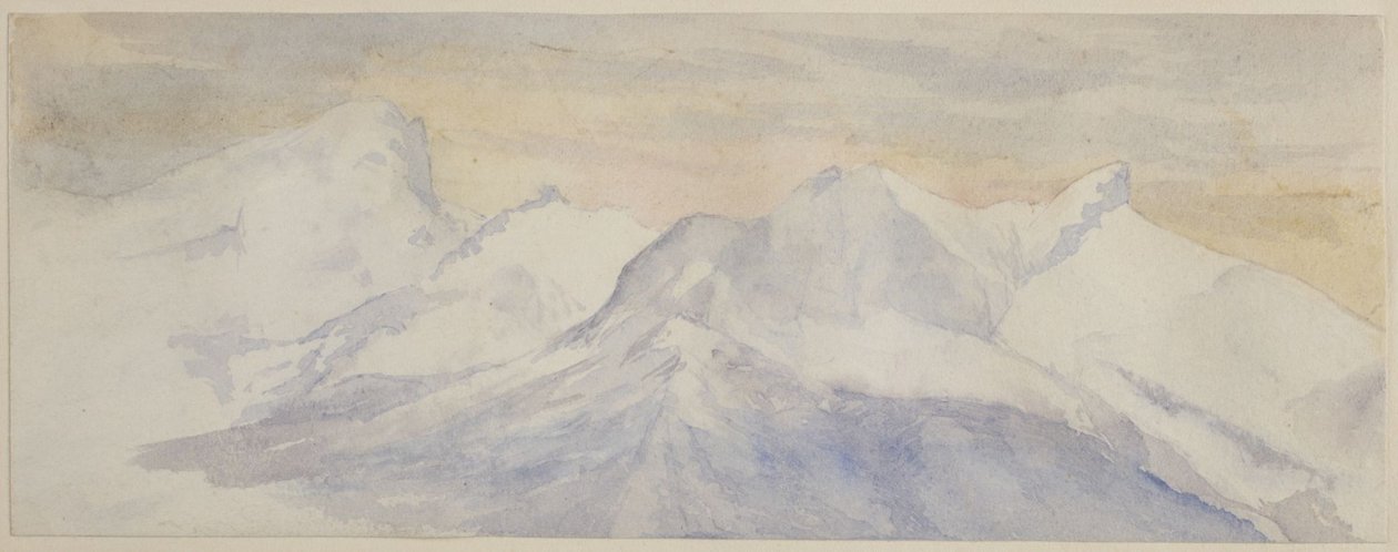 Ośnieżone Alpy autorstwa John Ruskin