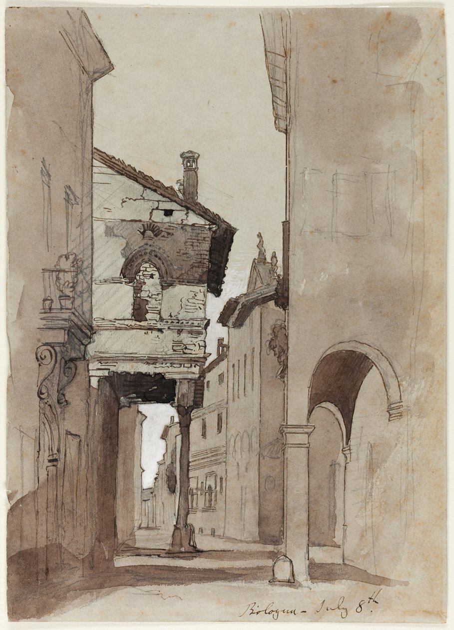 Ulica w Bolonii autorstwa John Ruskin