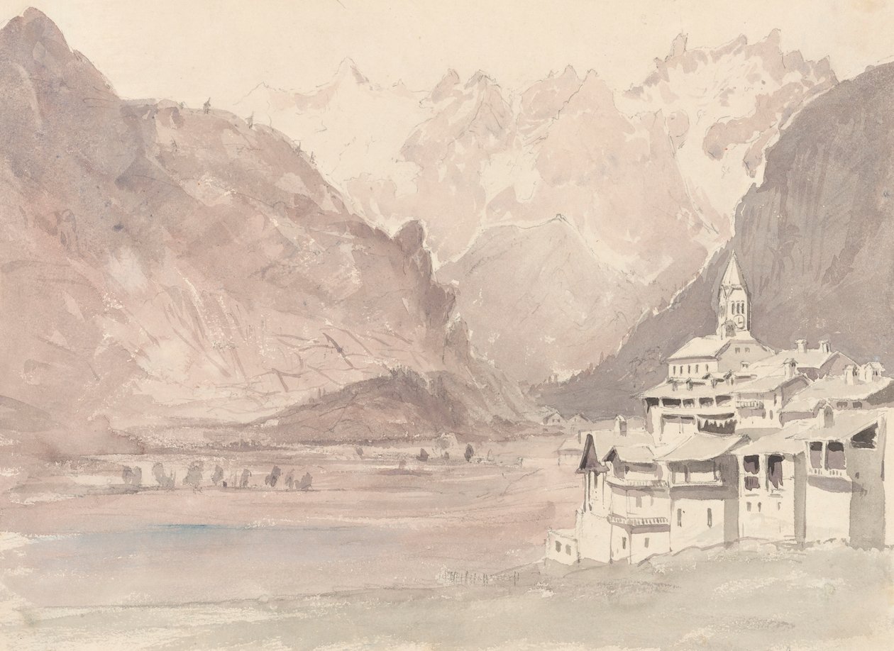 Szwajcarski krajobraz górski autorstwa John Ruskin