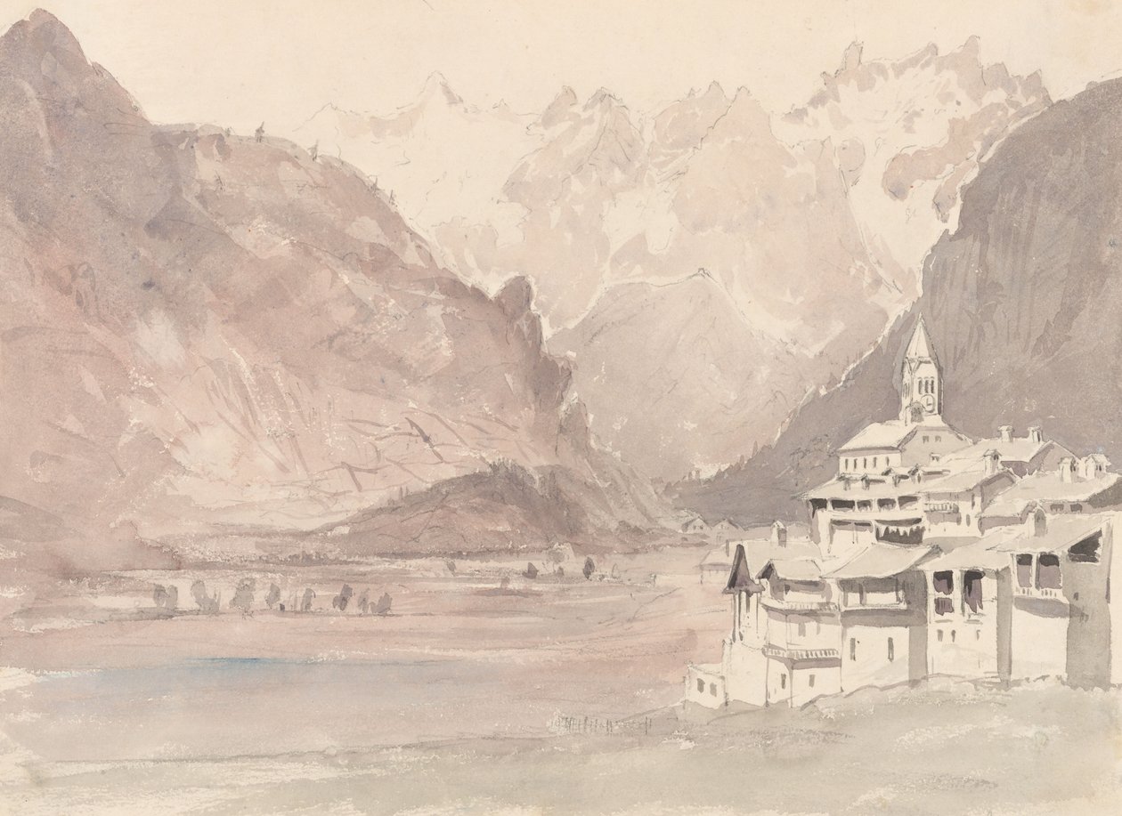 Szwajcarski krajobraz górski autorstwa John Ruskin