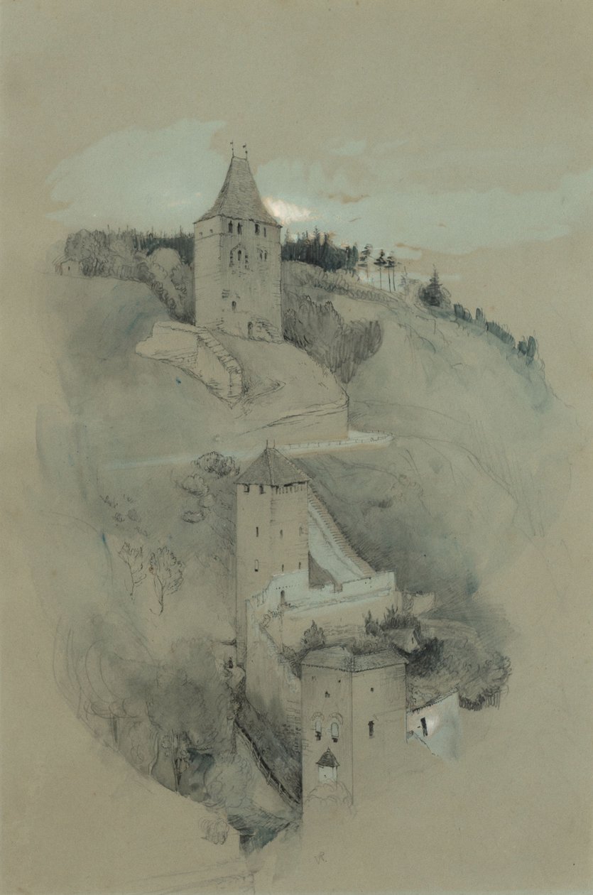 Wieże Fryburg, Szwajcaria autorstwa John Ruskin