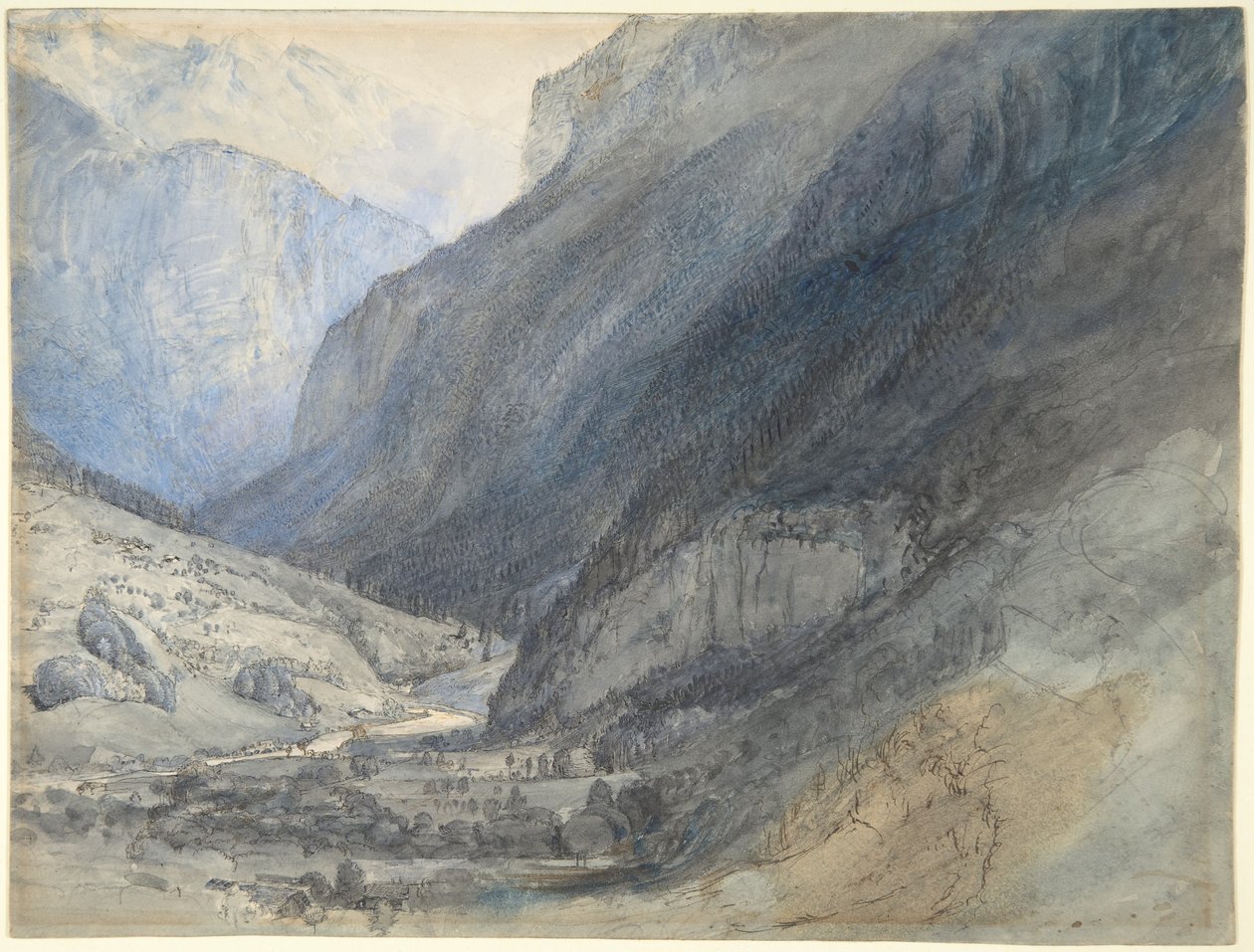 Dolina Lauterbrunnen, Szwajcaria autorstwa John Ruskin