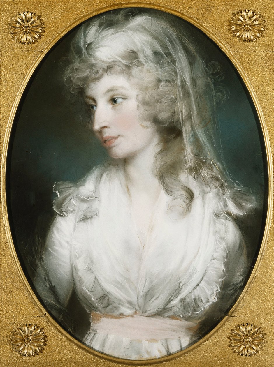 Portret Mary Wood, 1794 autorstwa John Russell