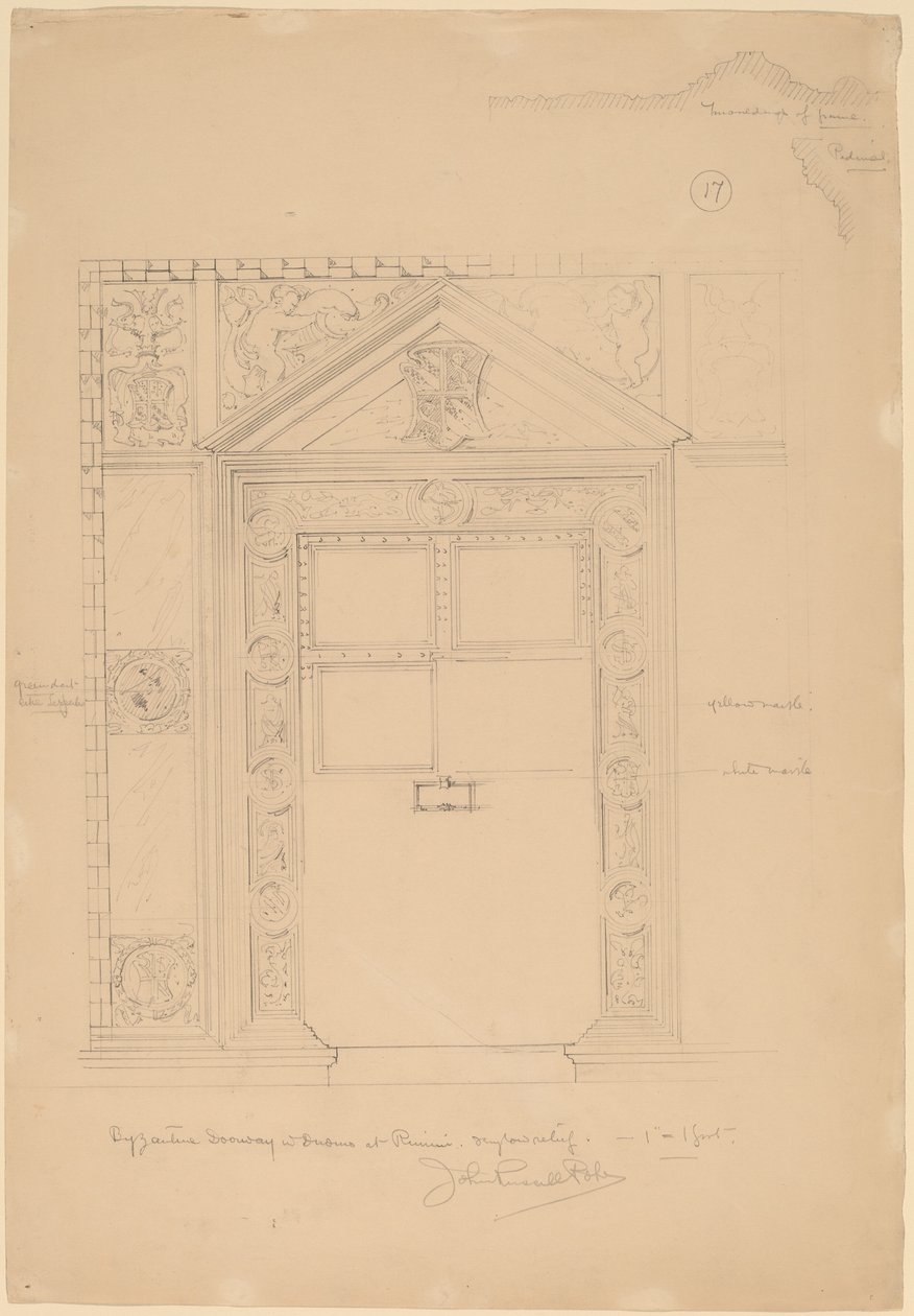 Bizantyjskie drzwi z Duomo, Rimini autorstwa John Russell Pope