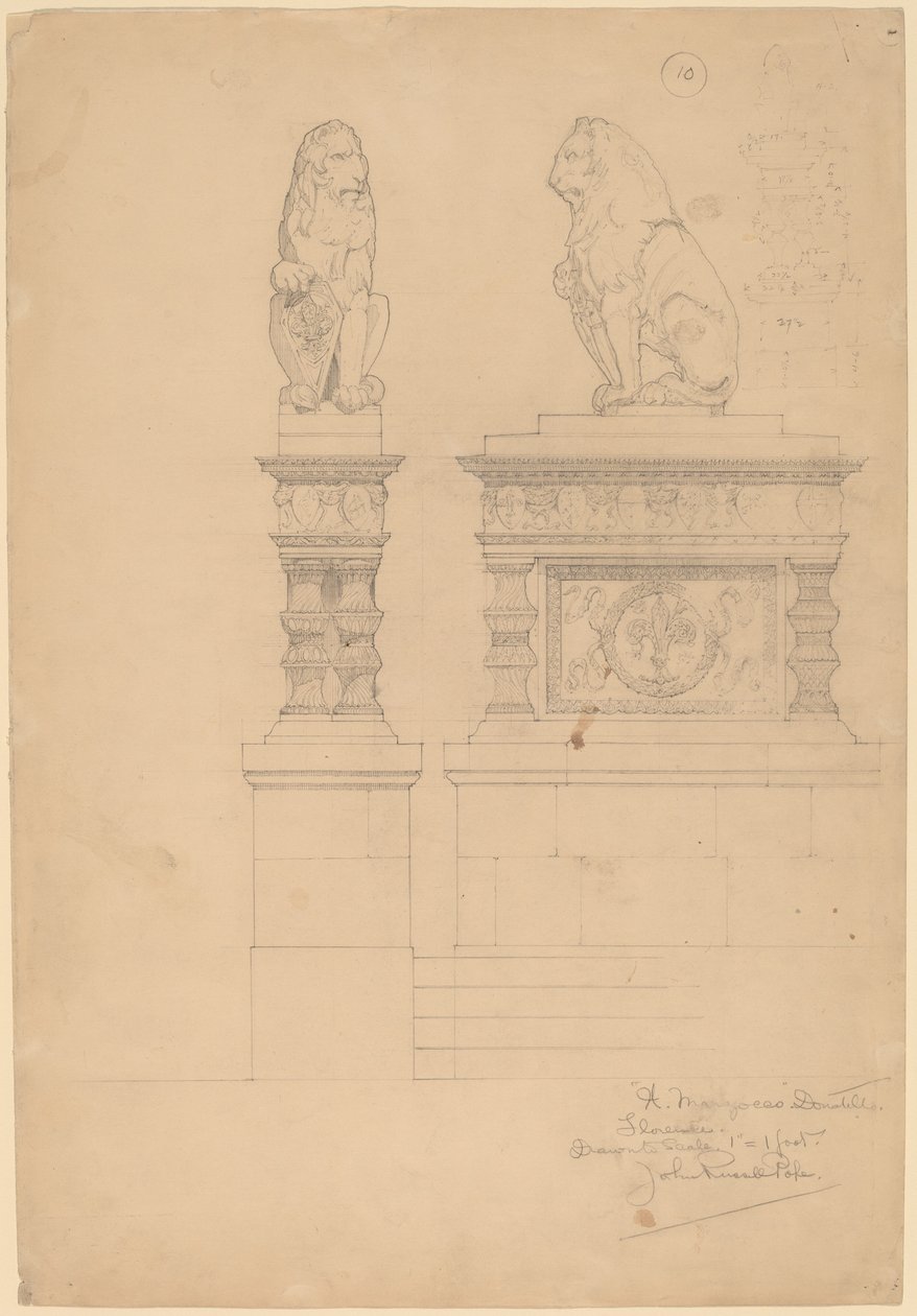 Il Marzocco, Donatello autorstwa John Russell Pope