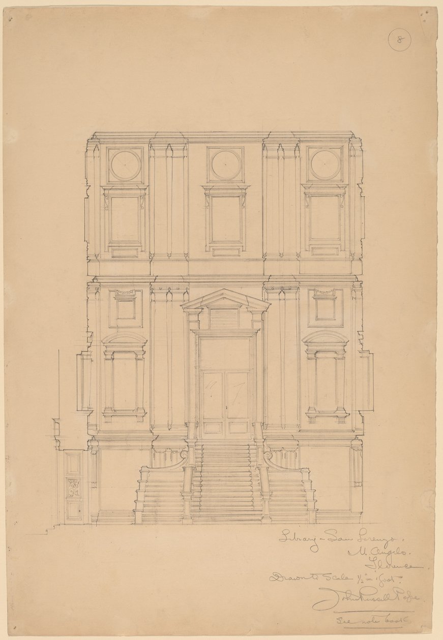 Biblioteka, San Lorenzo autorstwa John Russell Pope