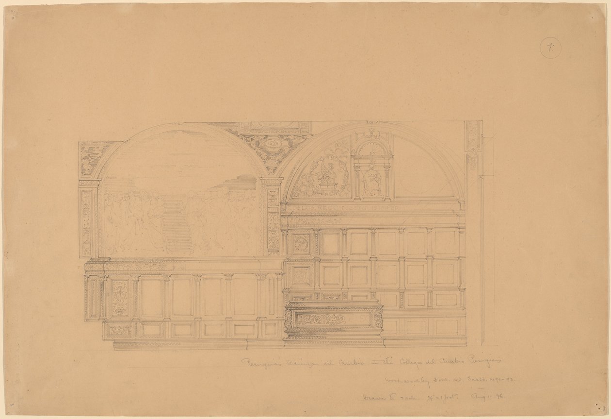 Udienza del Cambio Perugino w Collegio del Cambio, Perugia autorstwa John Russell Pope