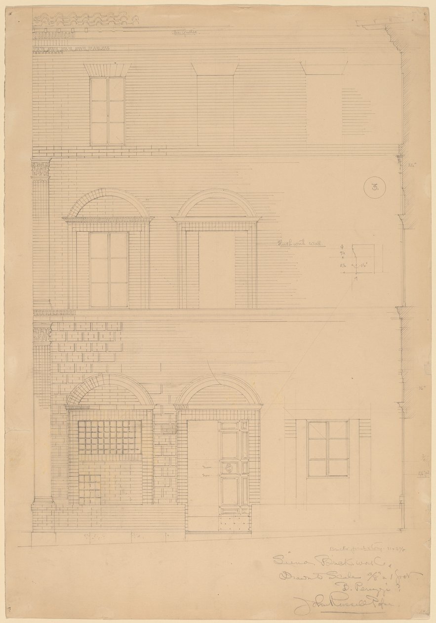 Cegła w Sienie autorstwa John Russell Pope
