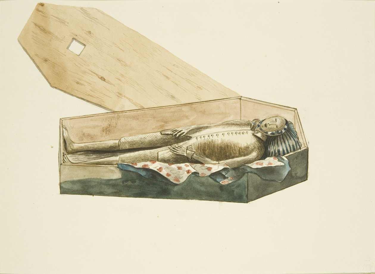 Pan Yeomans na jego ekshumacji autorstwa John S. Miller