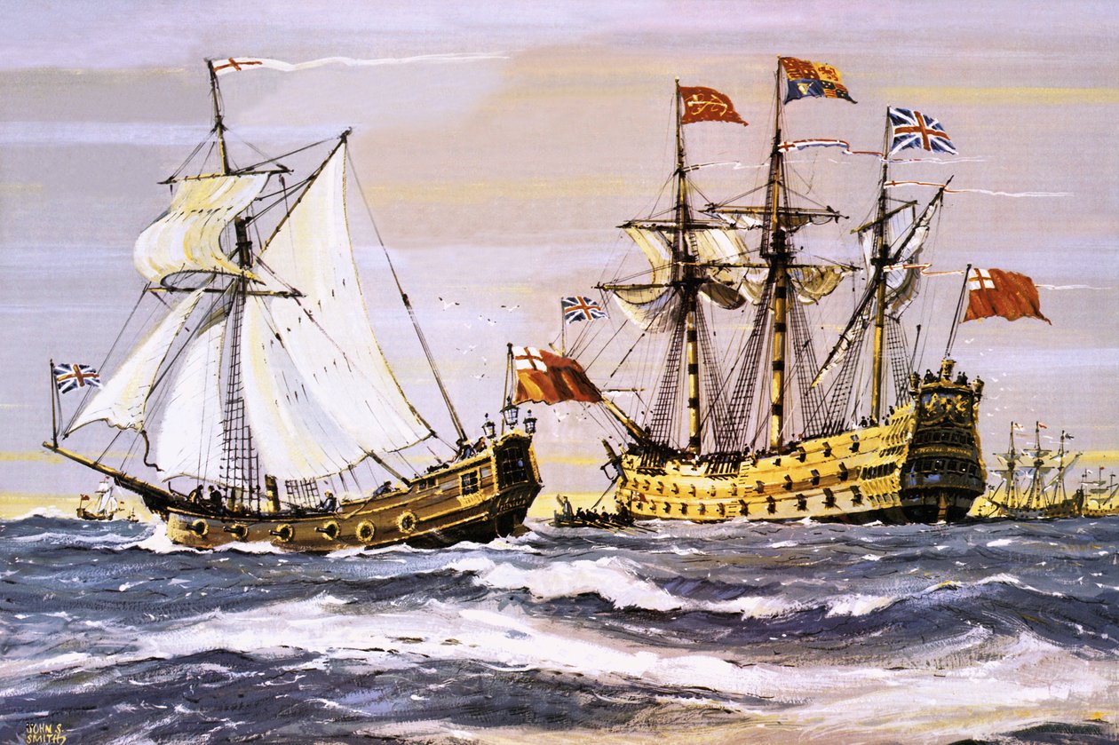 Karol II odwiedzający królewskiego księcia (w 1672 r.) autorstwa John S. Smith