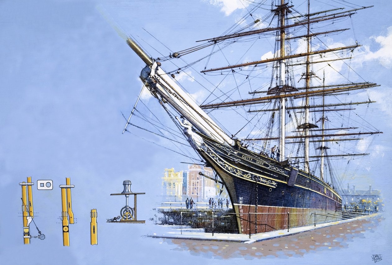 Kliper herbaciany Cutty Sark autorstwa John S. Smith