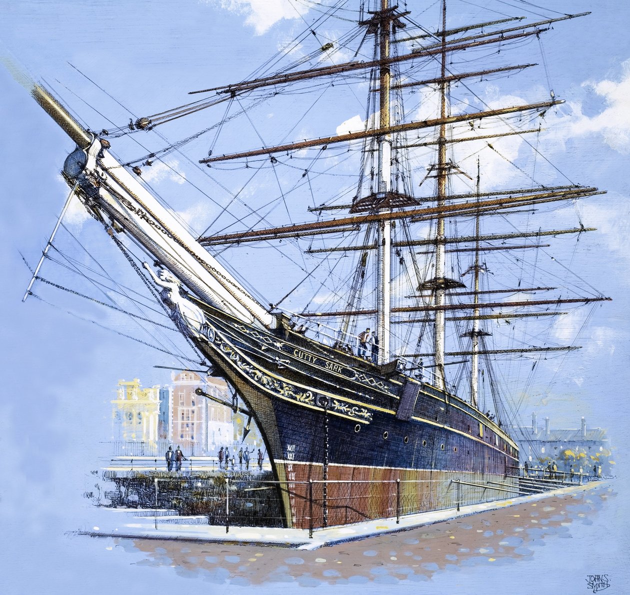 Kliper herbaciany Cutty Sark autorstwa John S. Smith
