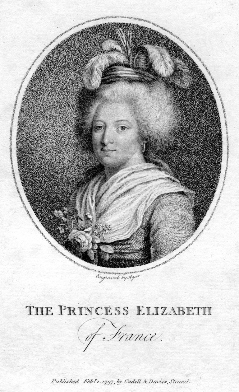 Księżniczka Elżbieta Francji, 1797 autorstwa John Samuel Agar