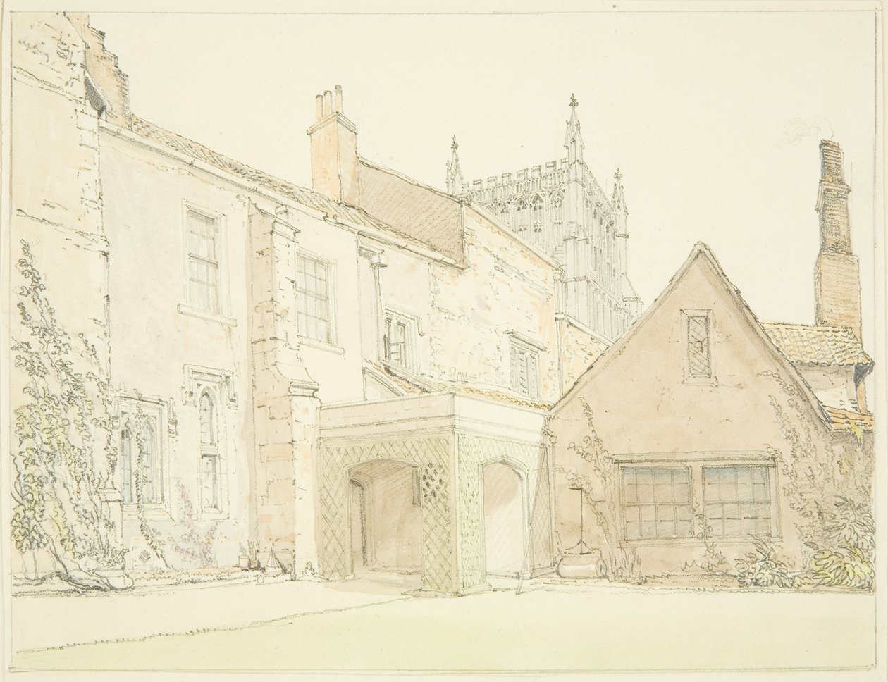 South Front Prebendal House w Lower College Green autorstwa John Sanders