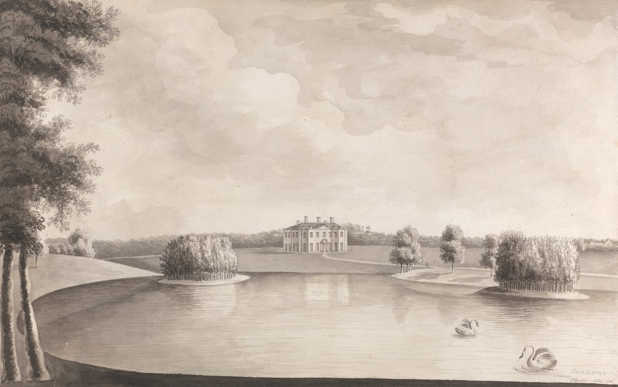 Zamek Sundorne, niedaleko Shrewsbury, Shropshire autorstwa John Sanders