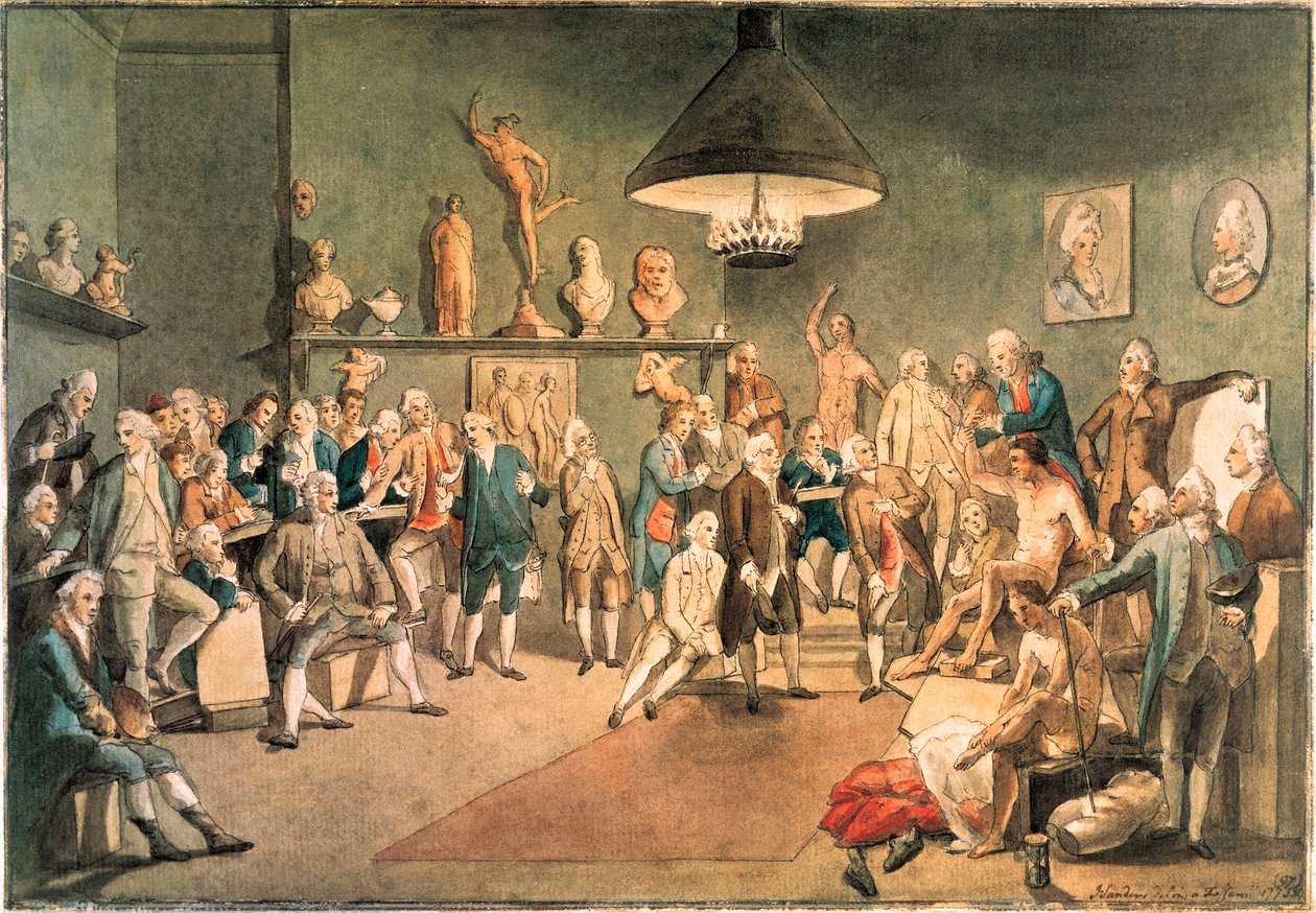 Akademicy The Royal Academy w Londynie, kopia wg obrazu Johanna Zoffany