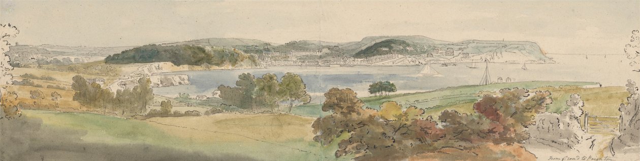 Torquay z Paignton Road autorstwa John Sanders