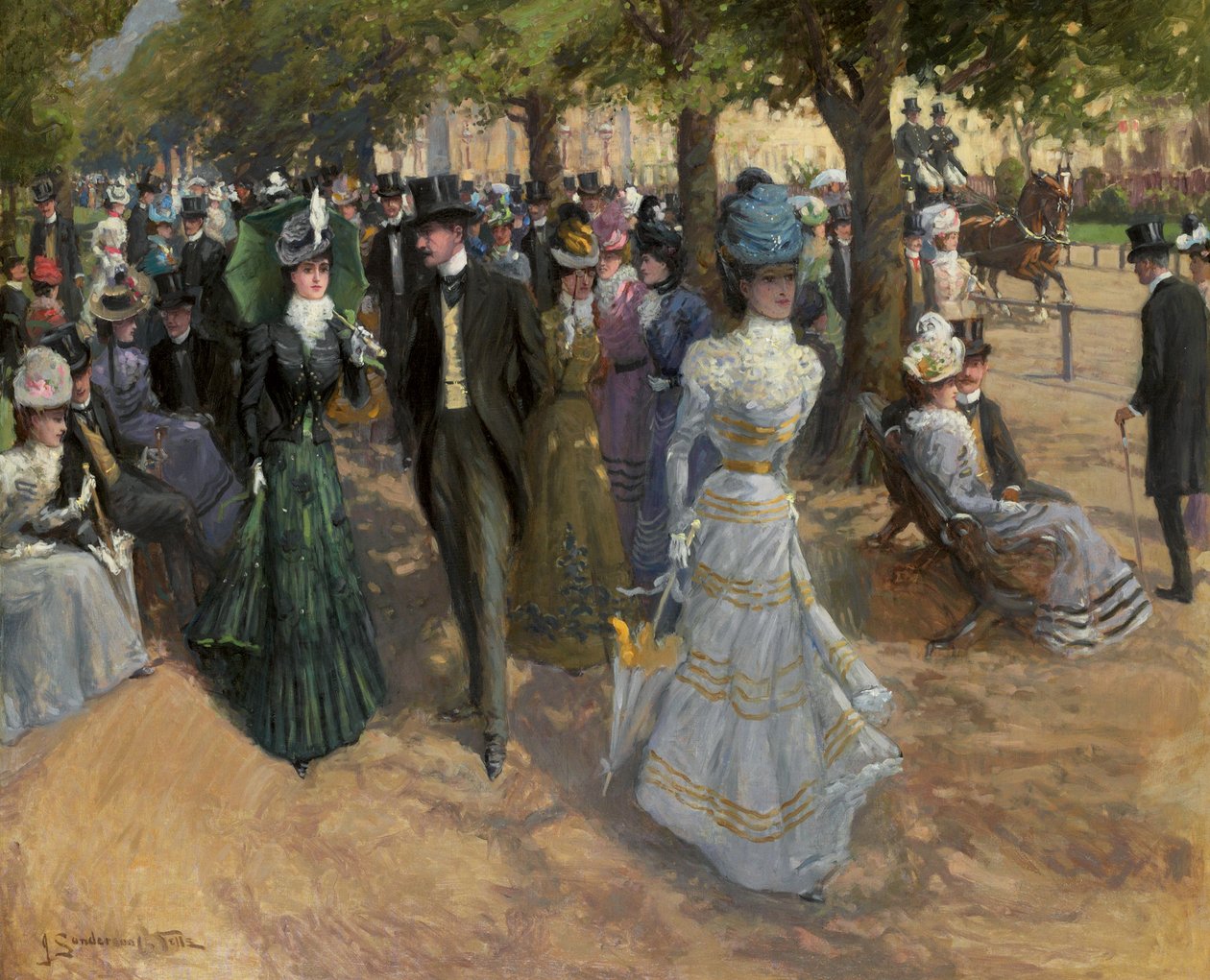 Parada kościelna, Hyde Park autorstwa John Sanderson Wells