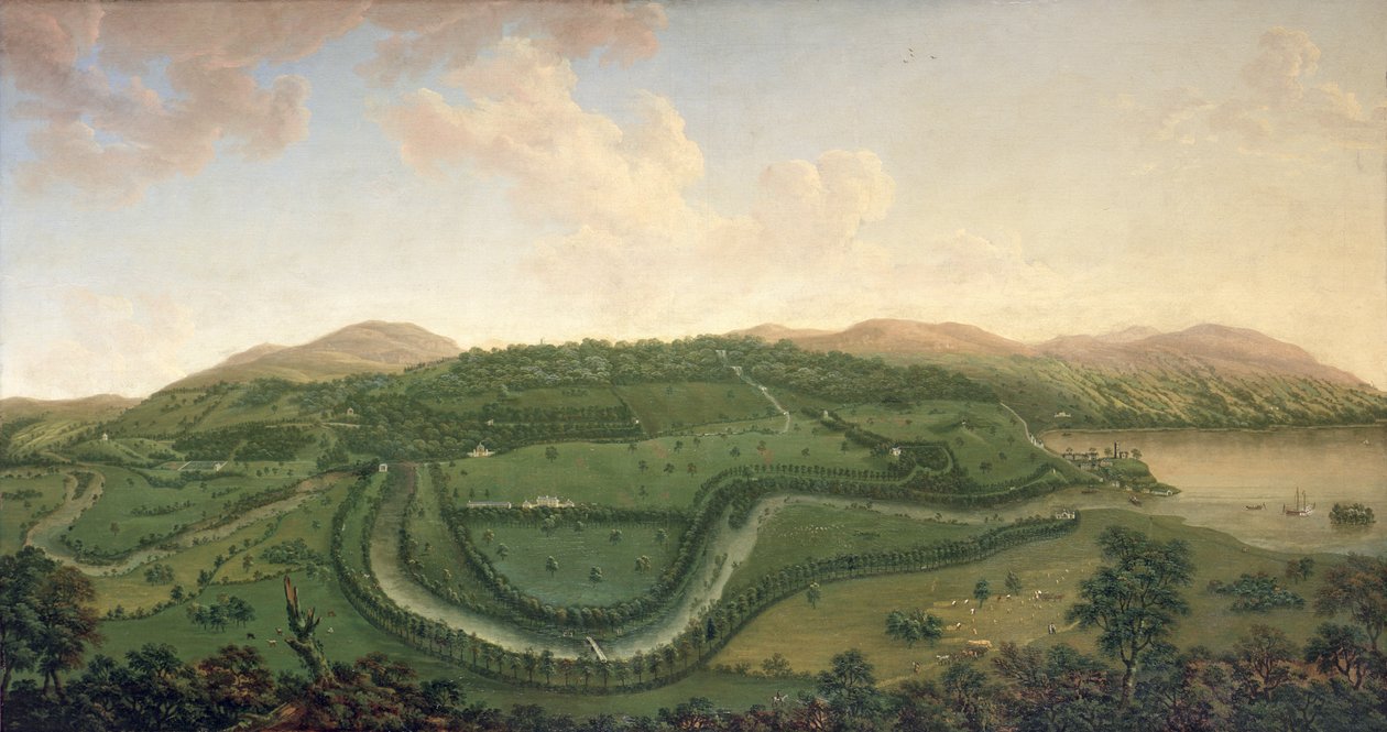 Taymouth z północy, 1755 autorstwa John Sanger