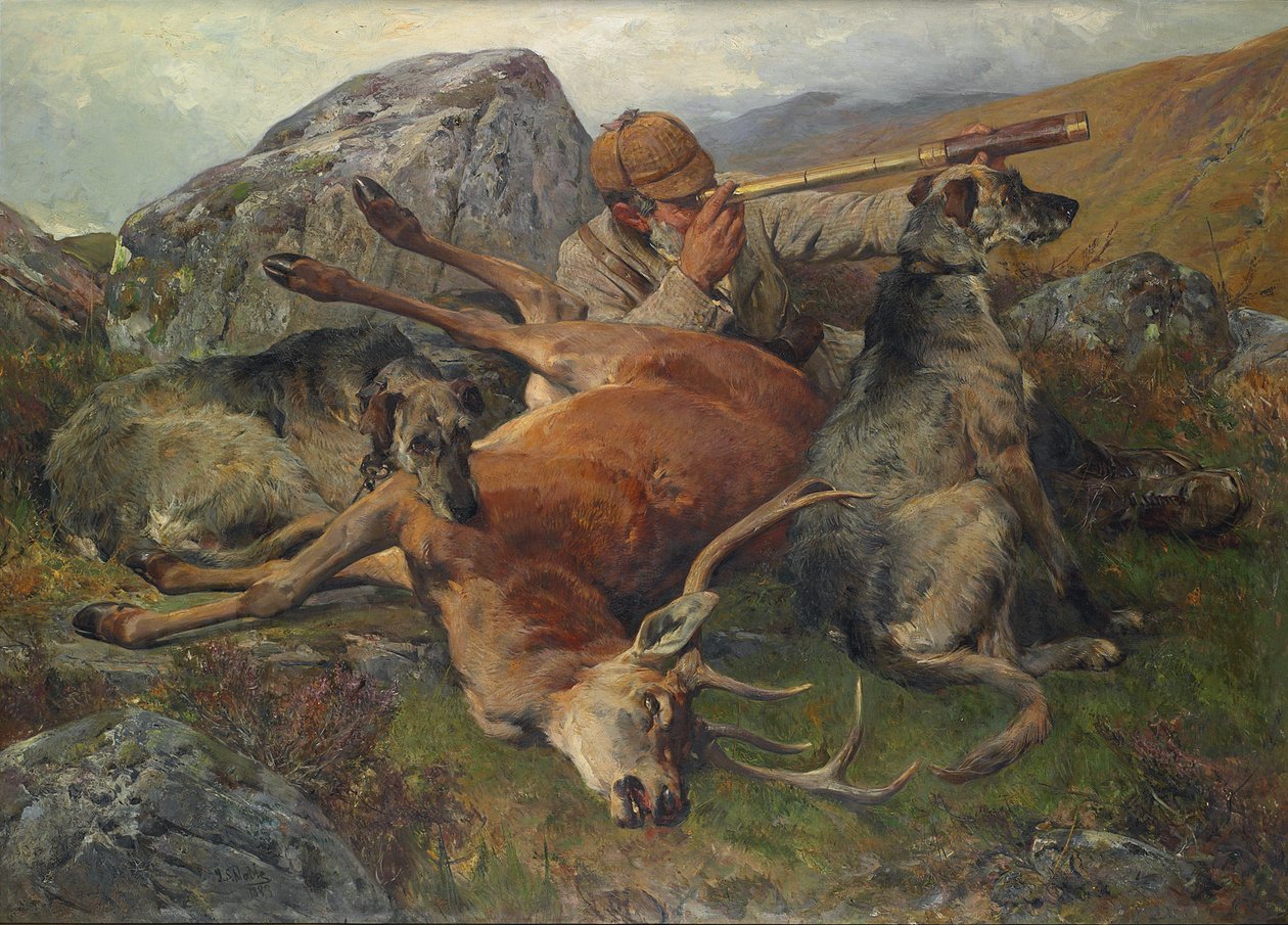 Oglądanie Stalkerów, 1883 autorstwa John Sargent Noble