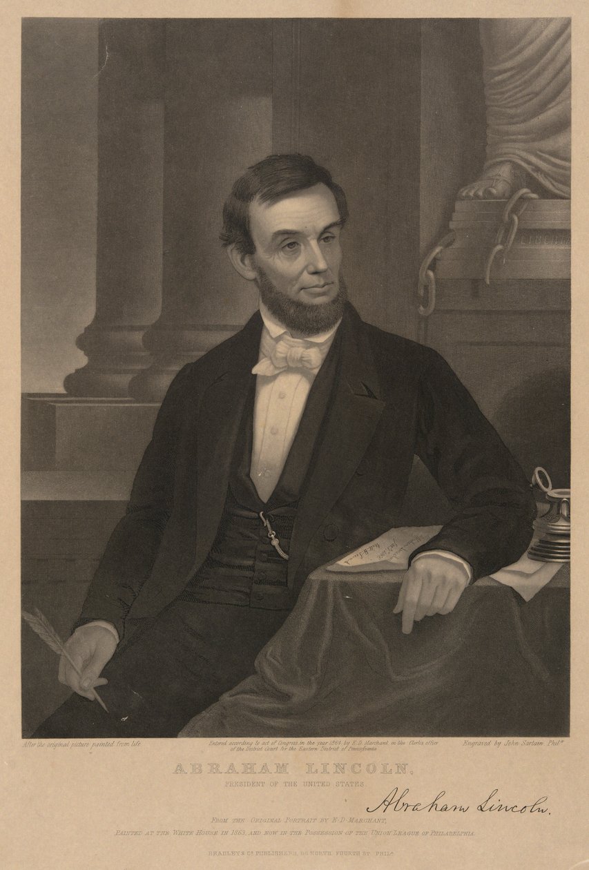 Abraham Lincoln autorstwa John Sartain