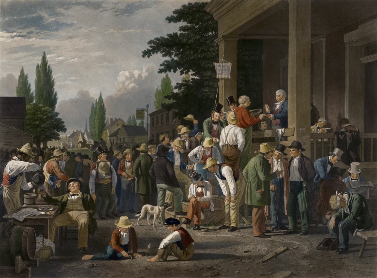 Wybory powiatowe autorstwa John Sartain