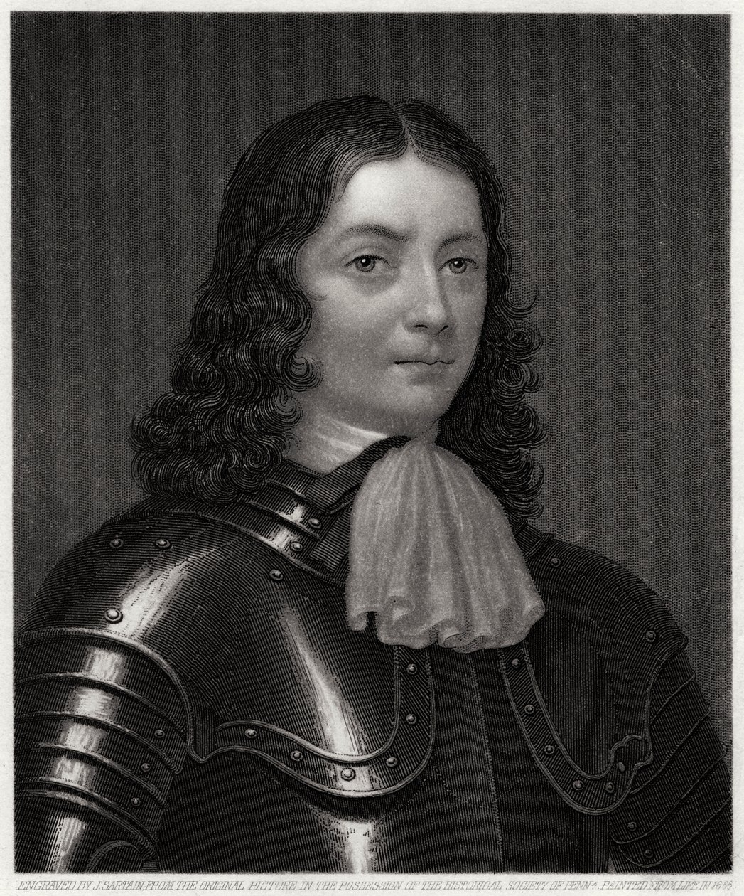 William Penn, po 1666, XIX wiek. autorstwa John Sartain