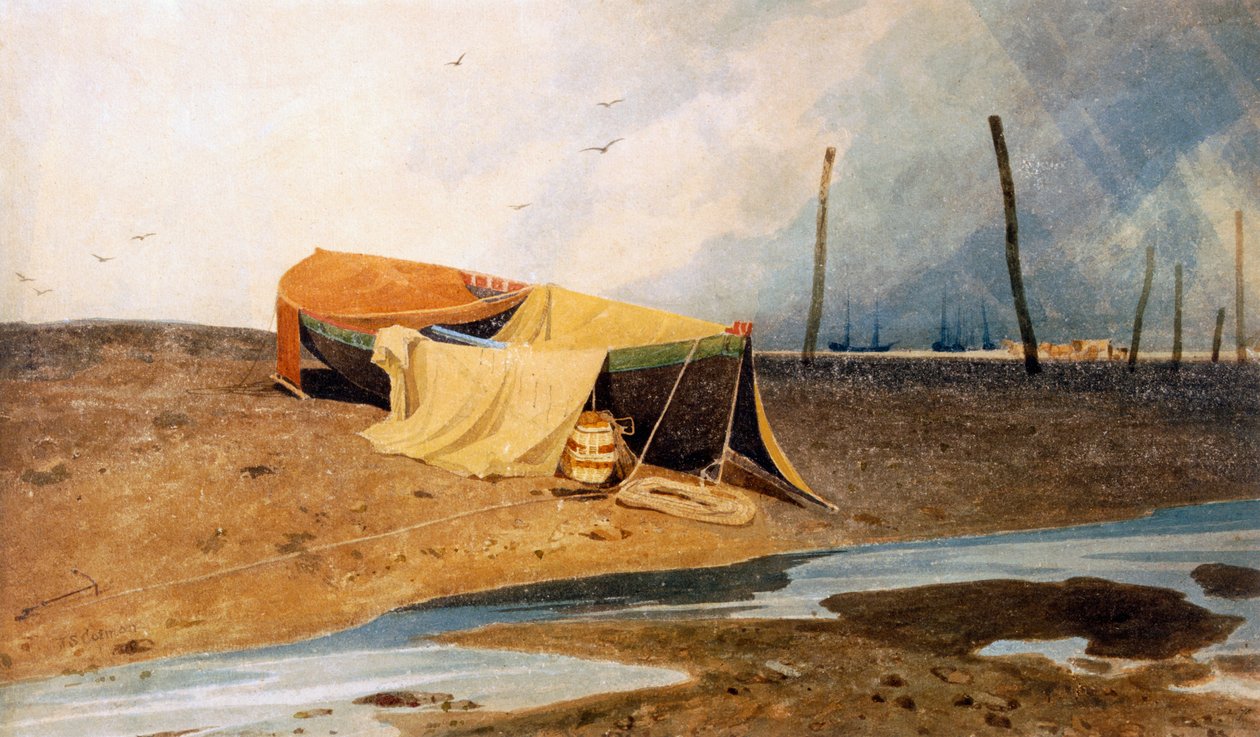Łódź na plaży? autorstwa John Sell Cotman