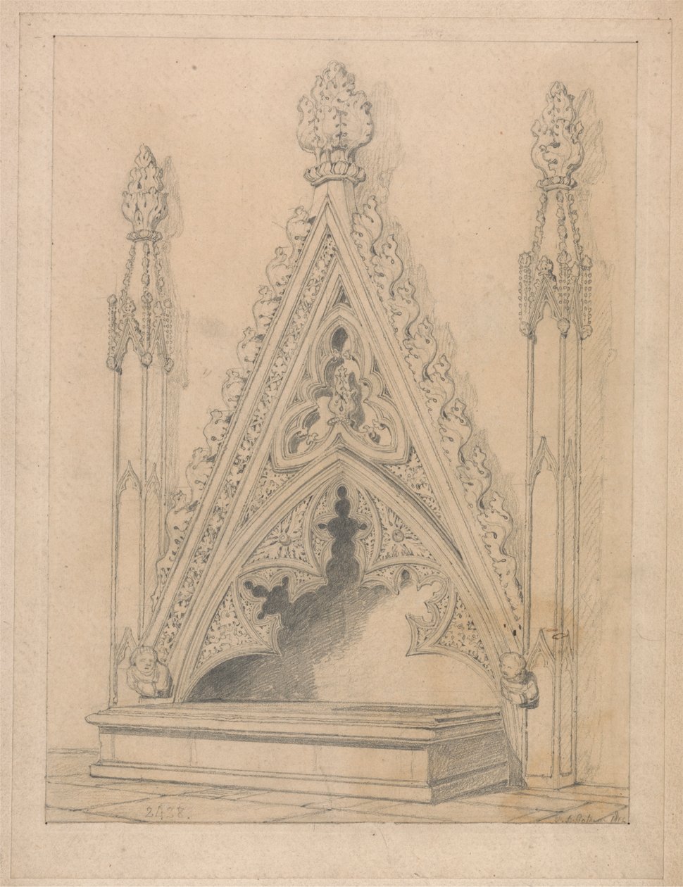 Um monumento na Igreja de Raveningham, Norfolkpolish autorstwa John Sell Cotman