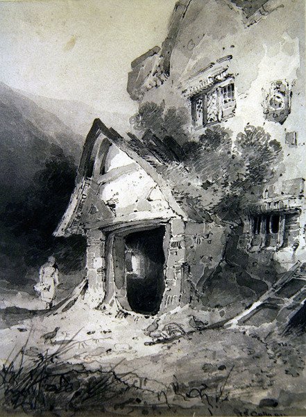 Zrujnowany ganek (akwarela na papierze) autorstwa John Sell Cotman