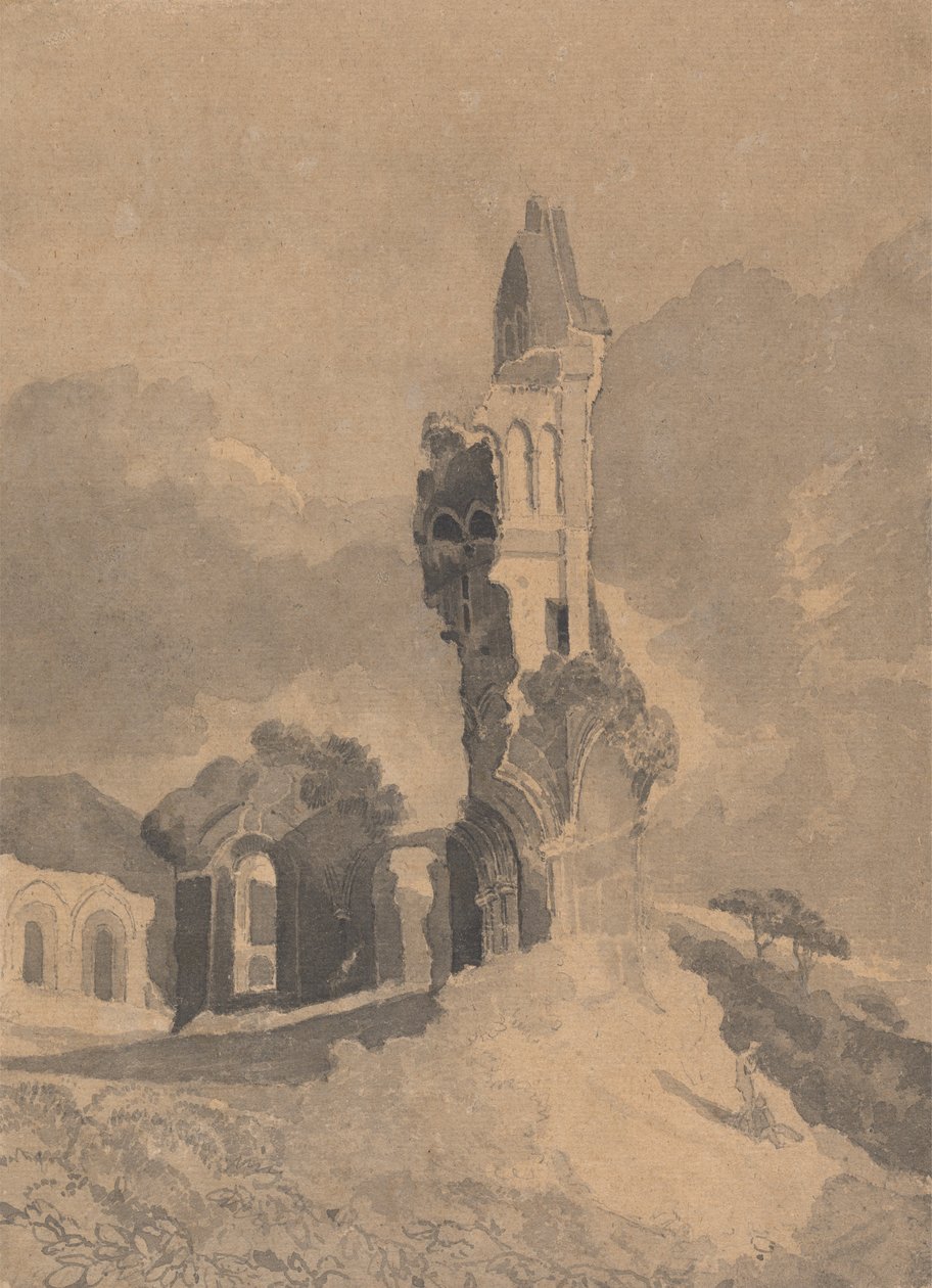 Opactwo Byland, Yorkshire autorstwa John Sell Cotman