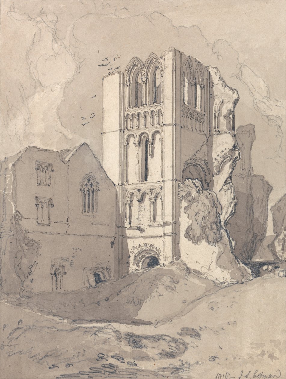 Castle Acre Priory, Norfolk autorstwa John Sell Cotman