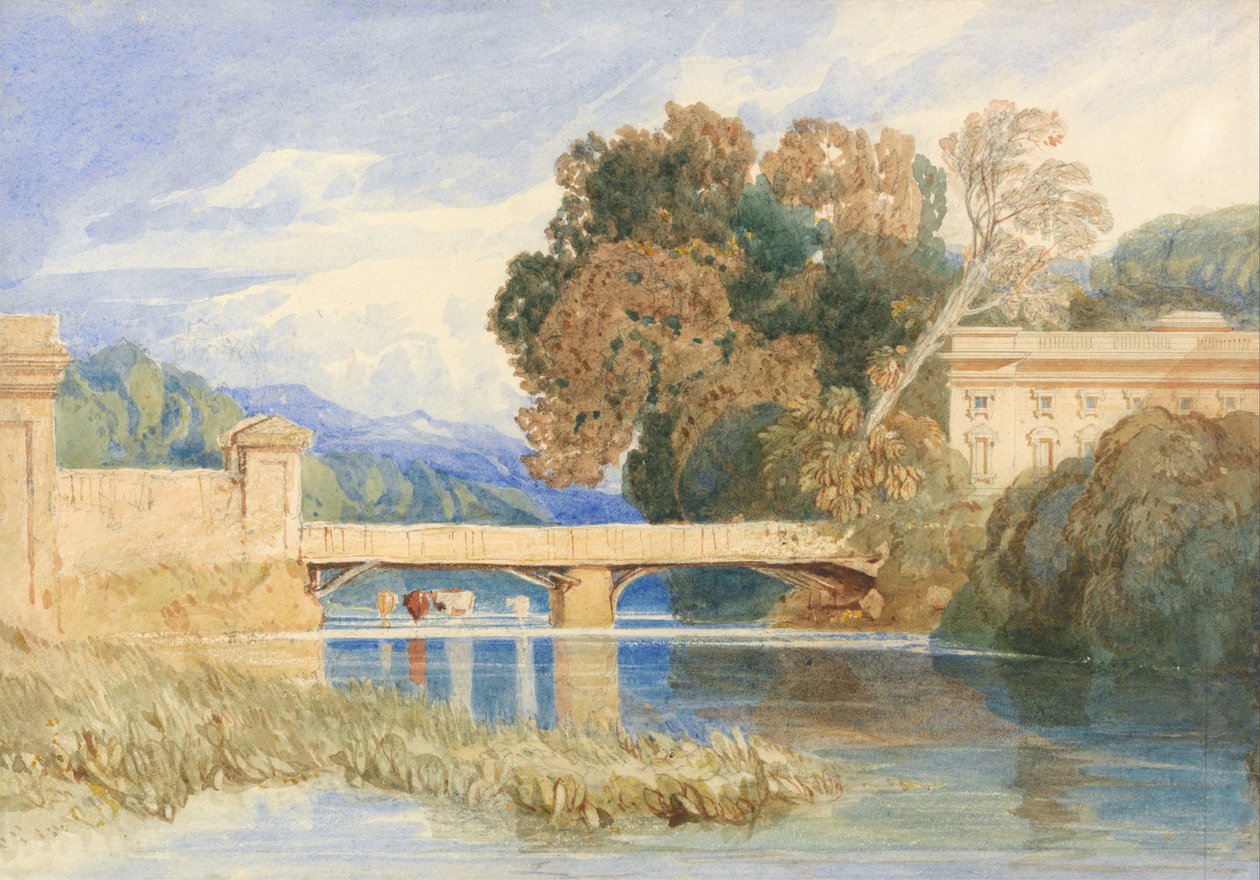 Chateau Navarre, niedaleko Evreux, Normandia autorstwa John Sell Cotman