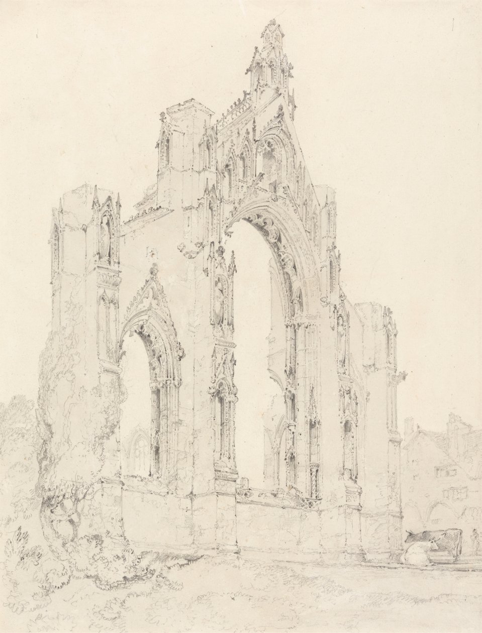 East End kościoła Howden, Yorkshire autorstwa John Sell Cotman