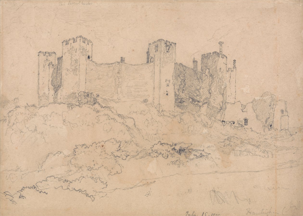 Zamek Framlingham, Suffolk autorstwa John Sell Cotman