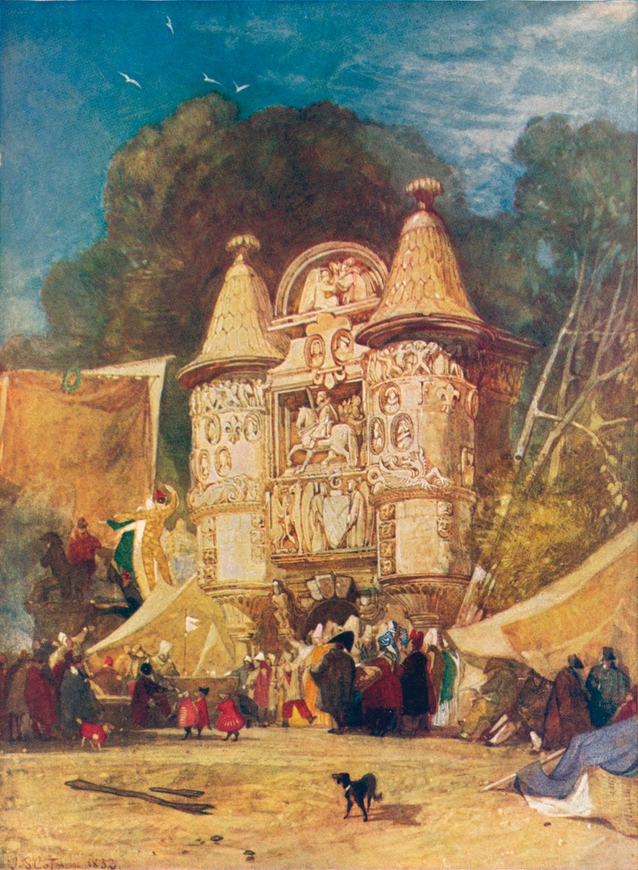Brama opactwa Aumale, Normandia, 1832 autorstwa John Sell Cotman