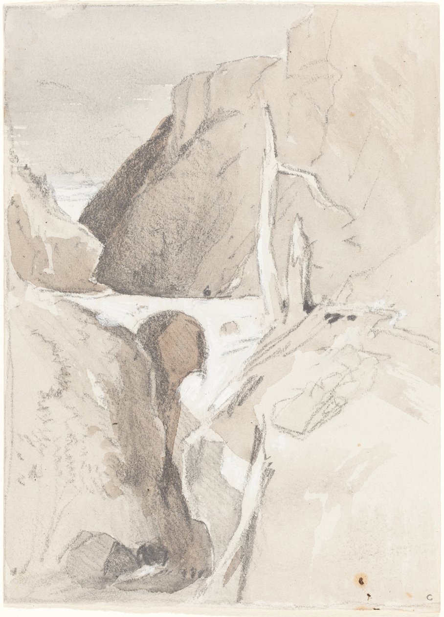 Wąwóz z pniami autorstwa John Sell Cotman
