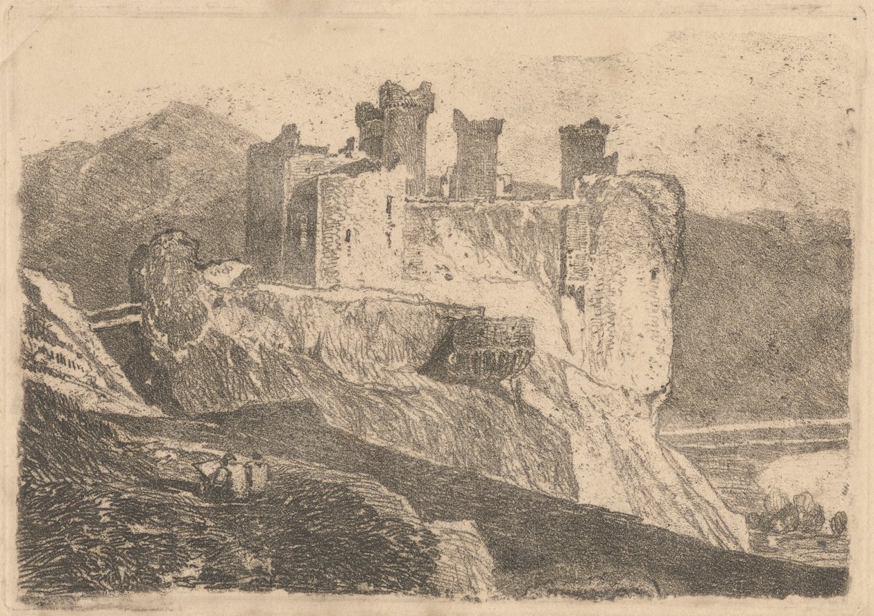 Zamek Harlechów autorstwa John Sell Cotman