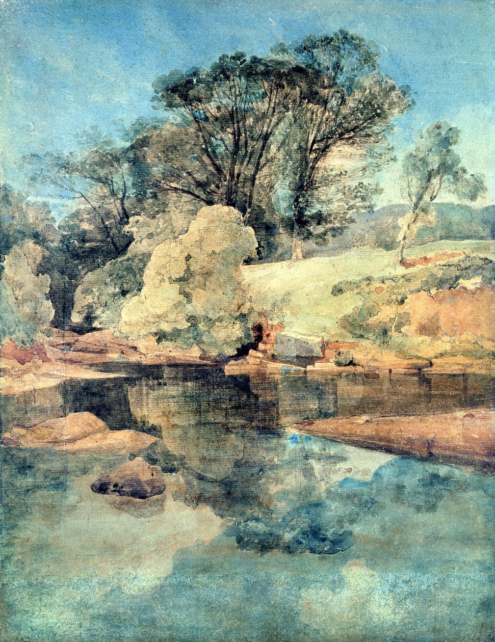 Piekielny kocioł (pióro, tusz i akwarela na papierze) autorstwa John Sell Cotman