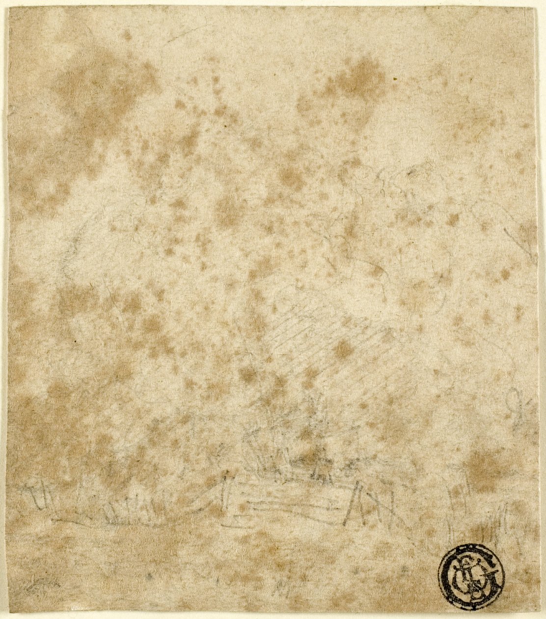 Nieczytelny szkic autorstwa John Sell Cotman