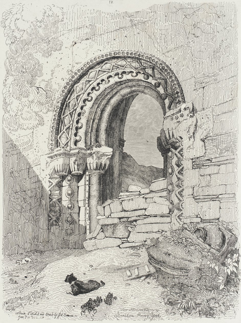 Klasztor Kirkham, York autorstwa John Sell Cotman