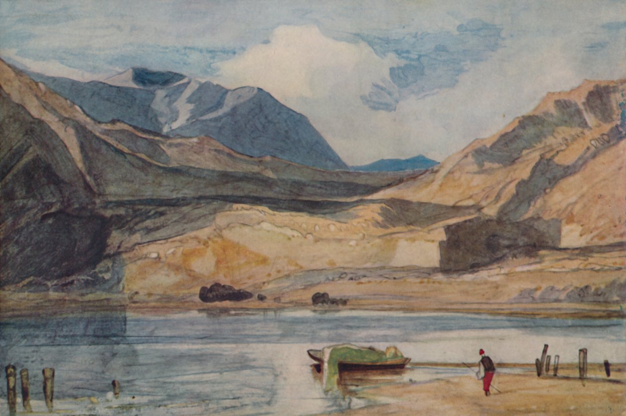 Jezioro w Walii, 1923 autorstwa John Sell Cotman