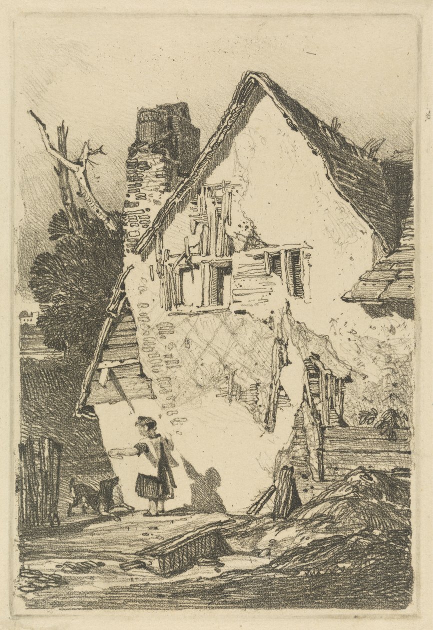 Lakenham, c.1808 (trawienie na miękkim podłożu) autorstwa John Sell Cotman